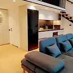 公寓 Sunset Retreat Stylish Loft By The Park 地拉那