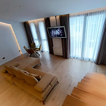 Sunset Retreat Stylish Loft By The Park Apartment Tirana